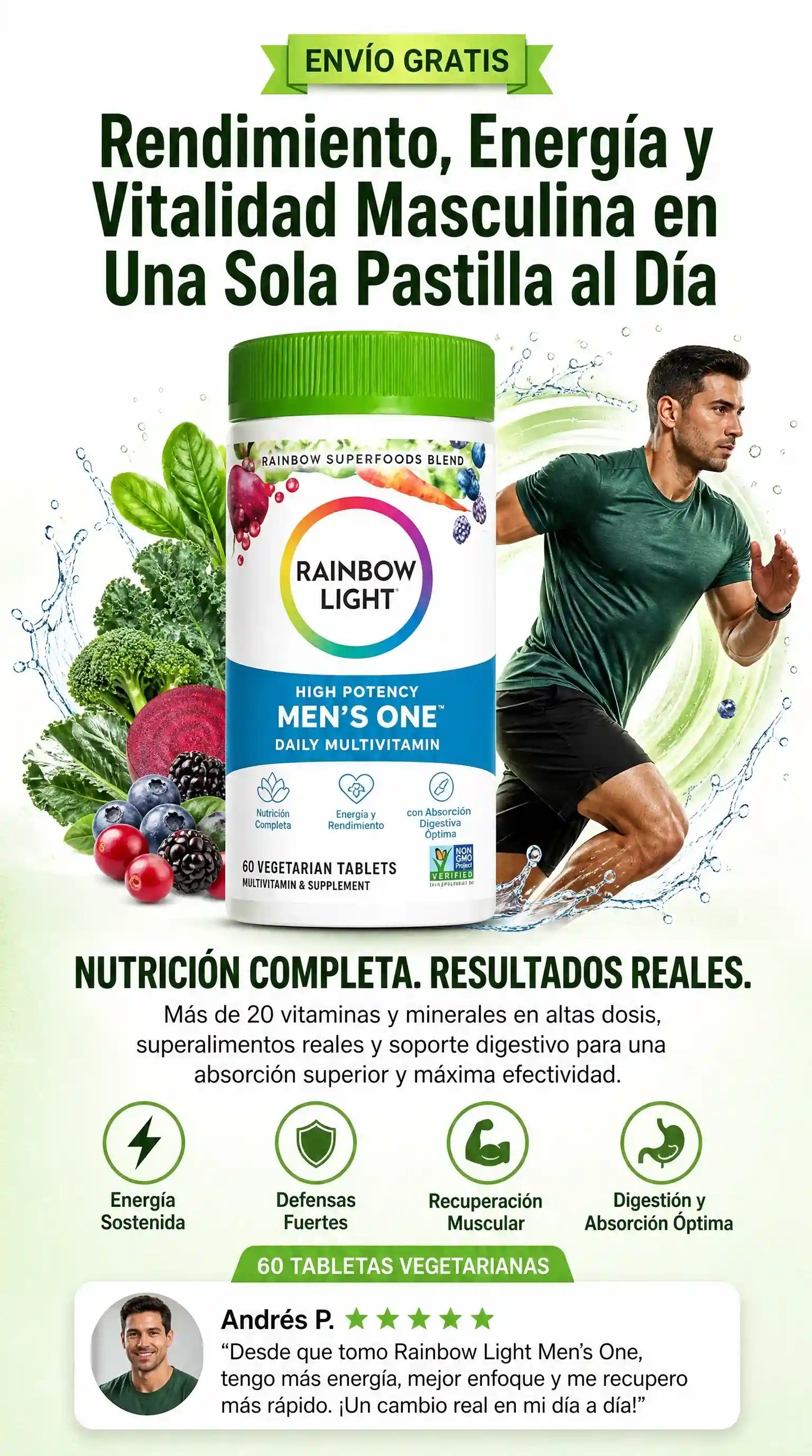 Rainbow Light: Men’s One™ 50+ Daily Mult